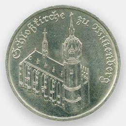 Замковая церковь в Виттенберге 5 марок 1983 ГДР
