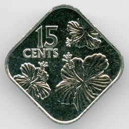 15 центов 2018 Багамы (UNC)