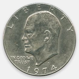 Эйзенхауэр 1 доллар 1974 США (D)