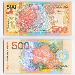 Банкнота 500 гульденов 2000 Суринам (сост. UNC)