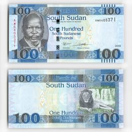 Банкнота 100 фунтов 2019 Южный Судан (UNC)