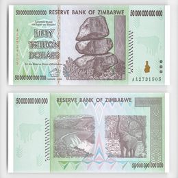 Банкнота 50 триллионов долларов 2008 Зимбабве (сост. UNC)