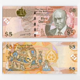 Банкнота 5 долларов 2007 Багамы  (UNC)