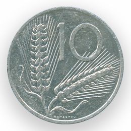 10 лир 1951-2001 Италия (Very Fine)