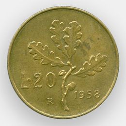 20 лир 1957-2001 Италия