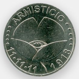 100 лет со дня окончания Первой Мировой войны 5 евро 2018 Португалия