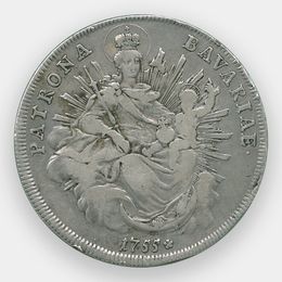 Мадонна с ребенком 1 талер 1755 Бавария