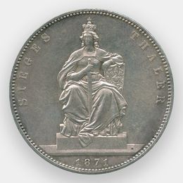 Победа в Франко-прусской войне 1 талер 1871 Германия (Пруссия)
