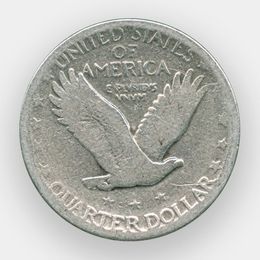 25 центов 1926 США (сост. Fine) (Серебро 0,900 6,25 гр)