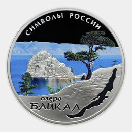 Байкал (цветная) 3 рубля 2015 (Серебро 0,925 31,10 гр)