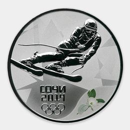 Горные лыжи 3 рубля 2014 (Серебро 0,925 31,10 гр)