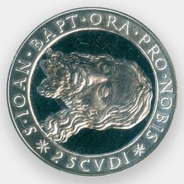 2 скудо 1975 Мальтийский орден (Серебро 0,987 24,00 гр)