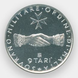 9 тари 1976 Мальтийский орден (Серебро 0,900 9,00 гр)