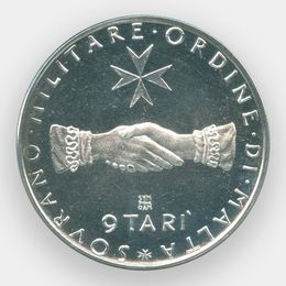 9 тари 1977 Мальтийский орден (Серебро 0,900 9,00 гр)