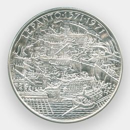 400 лет Битве при Лепанто 9 тари 1971 Мальтийский орден (Серебро 0,900 9,00 гр)