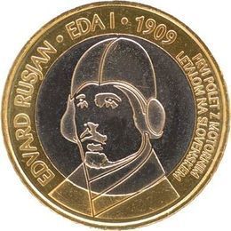 100 лет первому авиаполету Словения 3 евро 2009