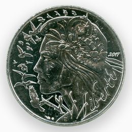 Марианна. Свобода 20 евро 2017 Франция (Серебро 0,900 18,00 гр)