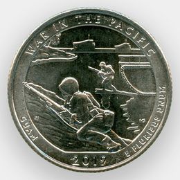 Гуам D 48 парк США 25 центов 2019