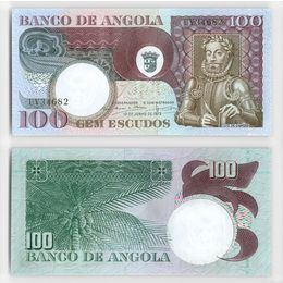 Банкнота 100 эскудо 1973 Ангола (сост. UNC)
