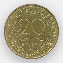 20 сантимов 1962-2001 Франция (Very Fine - XFine)