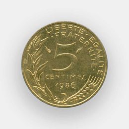 5 сантимов 1962-2001 Франция (Very Fine - XFine)