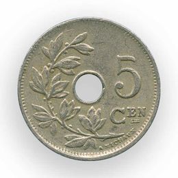 5 сантимов 1910-1931 Бельгия (Belgie) (Very Fine - XFine)