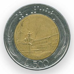 500 лир 1982-2001 Италия