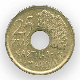 Кастилия - Ла-Манча 25 песет 1996 Испания (сост. Very Fine - XFine)