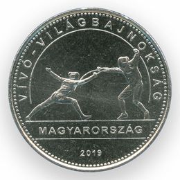 Чемпионат мира по фехтованию 50 форинтов 2019 Венгрия