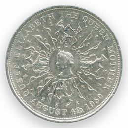 80 лет со дня рождения Королевы-Матери 25 пенсов 1980 Великобритания (сост. Very Fine - XFine)