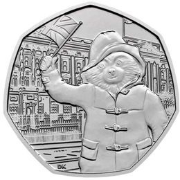 Паддингтон в Букингемском дворце 50 пенсов 2018 Великобритания