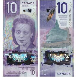 Банкнота 10 долларов 2018 Канада (сост. UNC)