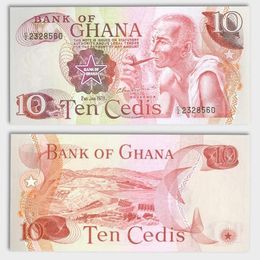 Банкнота 10 седи 1978 Гана (сост. UNC)