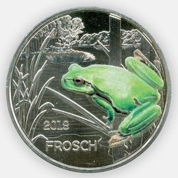 Лягушка 3 евро 2018 Австрия (сост. UNC)