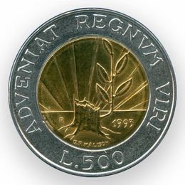 500 лир 1993 Сан-Марино (сост. XFine - about UNC)
