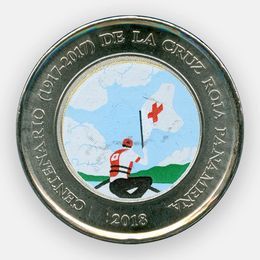 100 лет Красному кресту 1 бальбоа 2018 Панама (сост. UNC)