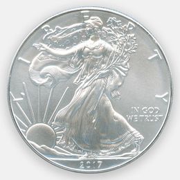Шагающая Свобода 1 доллар 2017 США (Серебро 0,999 32,0 гр)