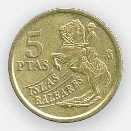 Балеарские острова 5 песет 1997 Испания (сост. Very Fine - XFine)
