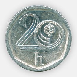 20 геллеров 1998-2003 Чехия (сост.  Very Fine)