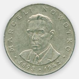 Марсель Новотко 20 злотых 1974-1983 Польша (сост. XFine)