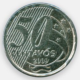 50 сентаво 2002-2019 Бразилия (сост. XFine)