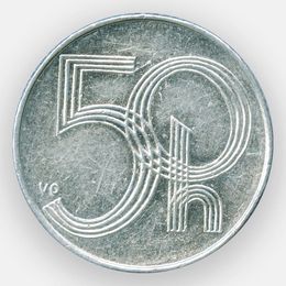 50 геллеров 1993-2008 Чехия (сост.  Very Fine)