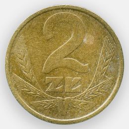2 злотых 1975-1985 Польша (Very Fine)
