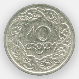 10 грошей 1923 Польша (сост. XFine)