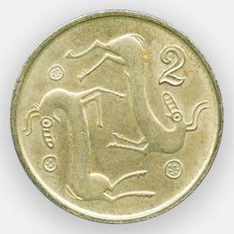 2 цента 1991-2004 Кипр (сост. XFine)