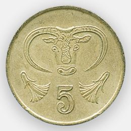 5 центов 1985-1990 Кипр (сост. Very Fine)