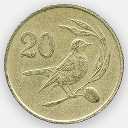 20 центов 1983-1985 Кипр (сост. Very Fine)