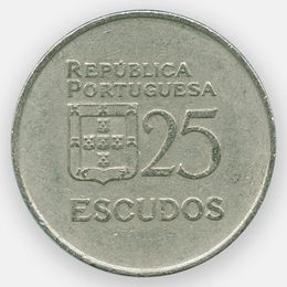 25 эскудо 1980-1986 Португалия (сост. Very Fine)