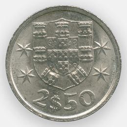 2.5 эскудо 1963-1985 Португалия (сост. XFine)