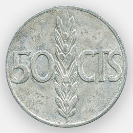50 сентимо 1966 Испания (сост. Very Fine)